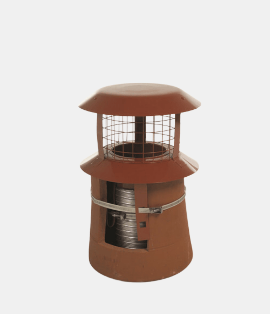 push fit solid fuel chimney liner cowl