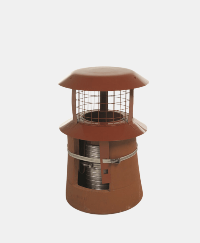 push fit solid fuel chimney liner cowl
