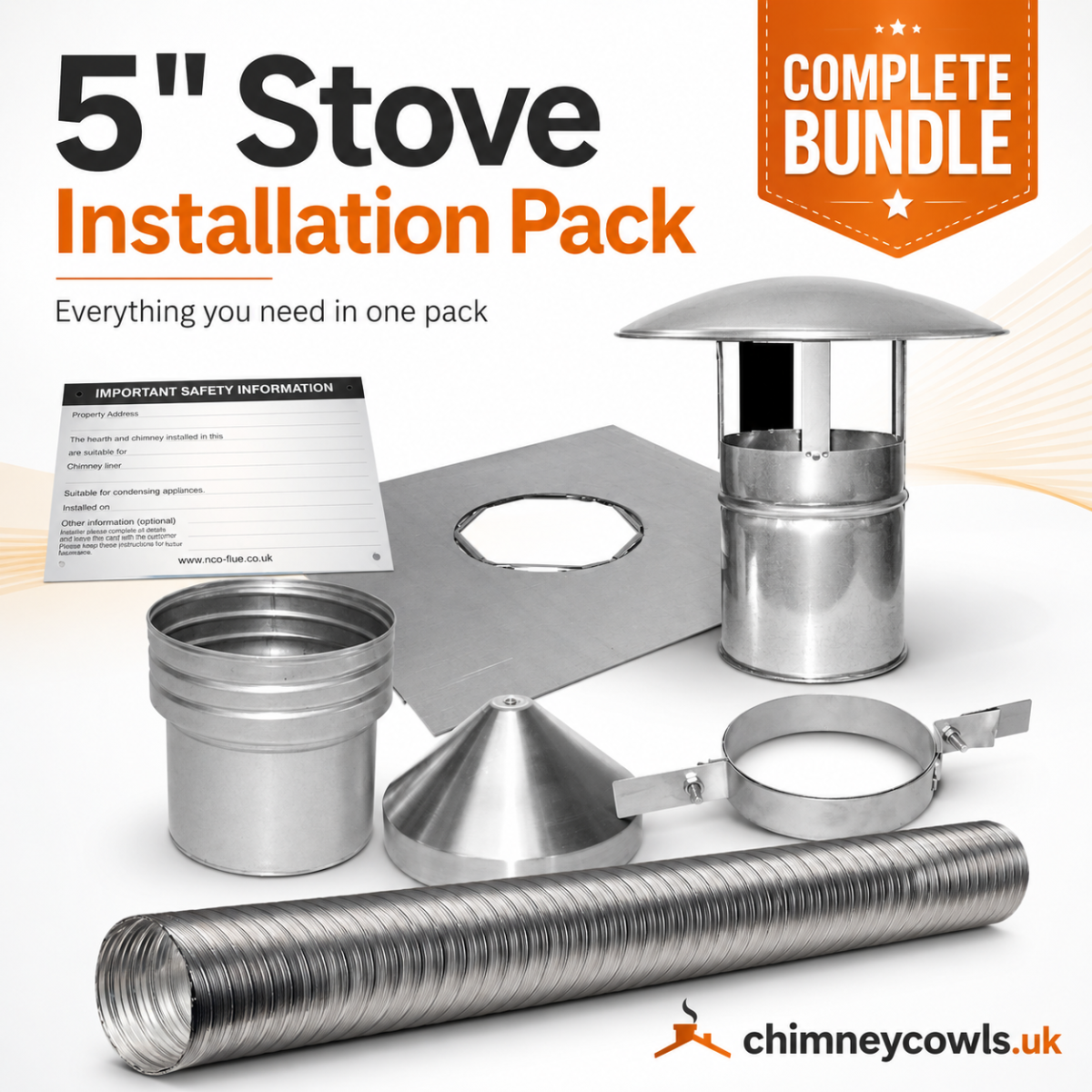The 5" 125mm Stove Installation Bundle